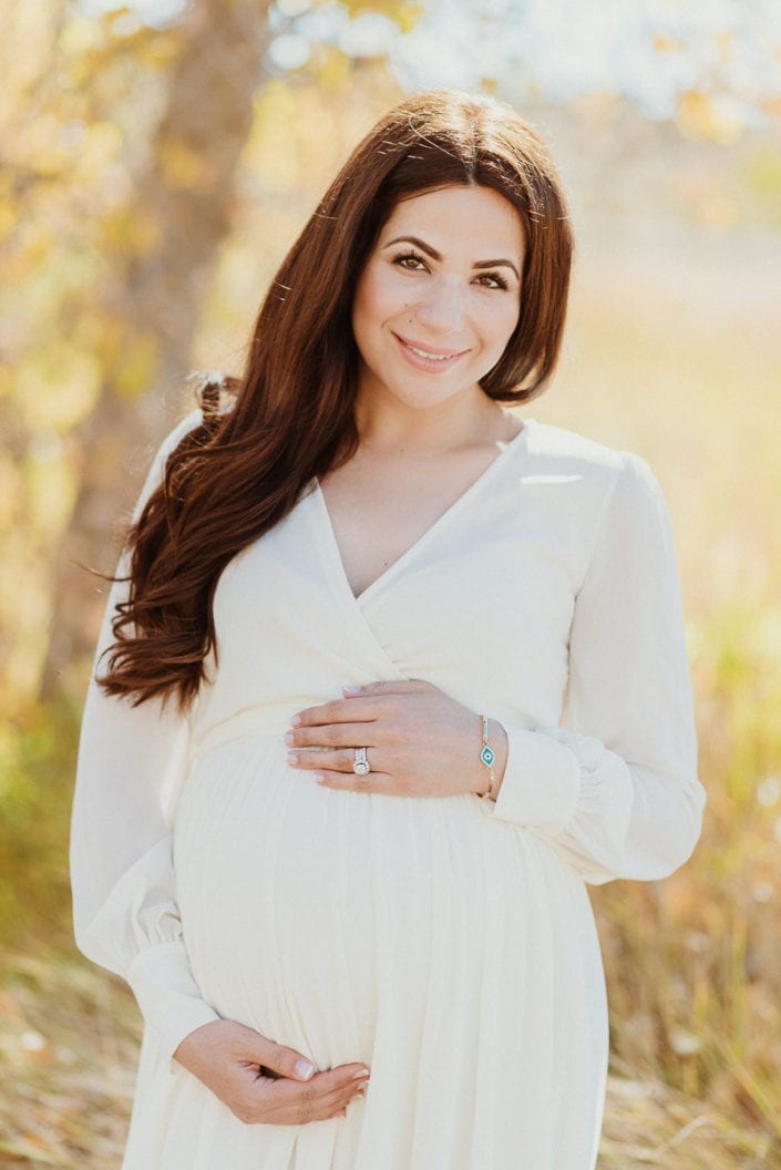 Family Maternity photo session in Denver Fall Foliage Trailhead | Colorado Lifestyle Photographer