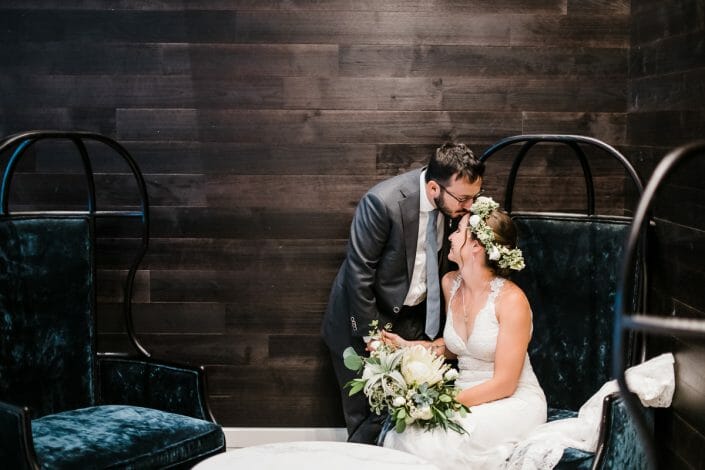 Elizabeth Hotel First Look Wedding Photo | Fort Collins Colorado Elopement Photographer