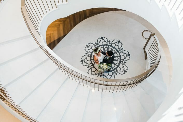 Elizabeth Hotel First Look Wedding Photo | Fort Collins Colorado Elopement Photographer