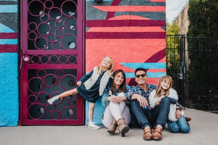 Family photo session in downtown RiNo Denver | Colorado Lifestyle Photographer