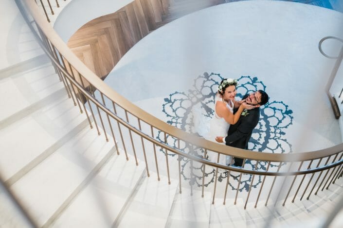 Elizabeth Hotel First Look Wedding Photo | Fort Collins Colorado Elopement Photographer