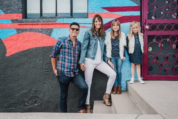 Family photo session in downtown RiNo Denver | Colorado Lifestyle Photographer