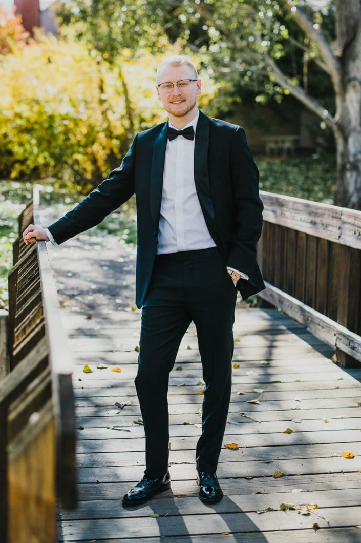 Elegant Groom Wedding Portrait | Boulder Colorado Elopement Photographer