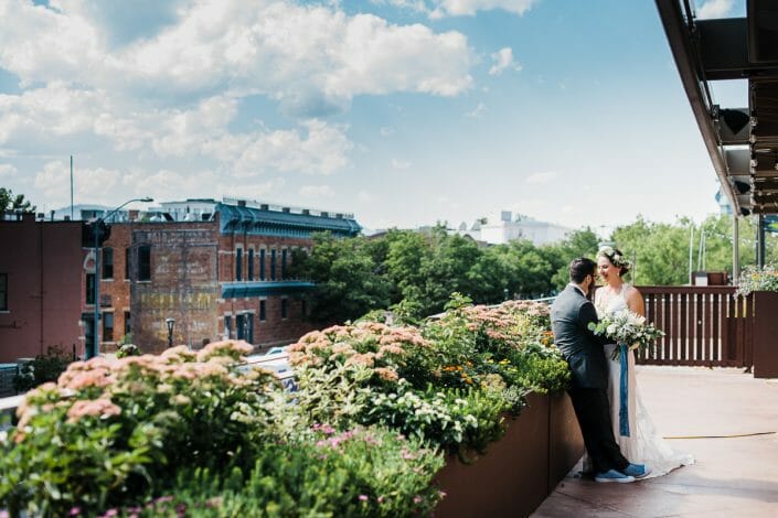 Elizabeth Hotel First Look Wedding Photo | Fort Collins Colorado Elopement Photographer