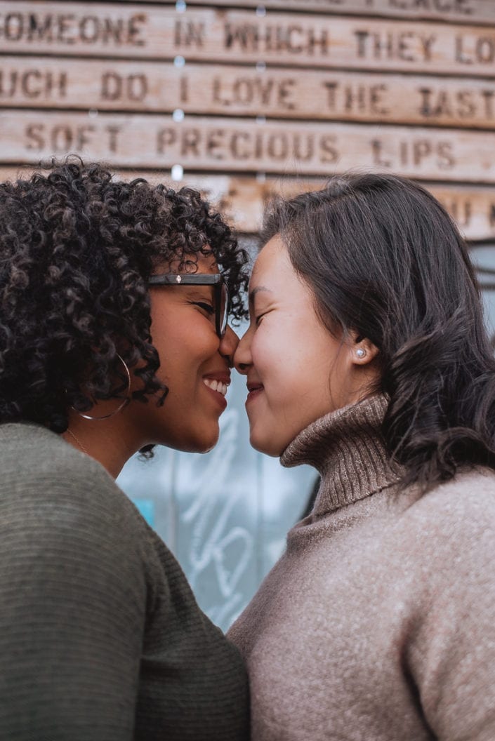 Same sex engagement photo session in downtown RiNo Denver | Colorado LGBTQ friendly photographer