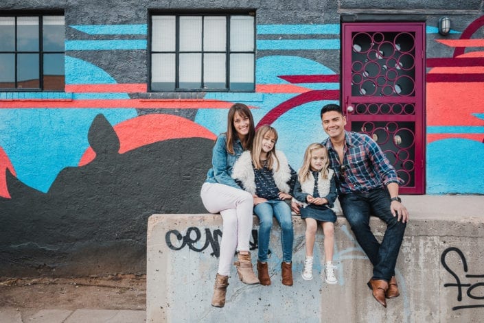Family photo session in downtown RiNo Denver | Colorado Lifestyle Photographer