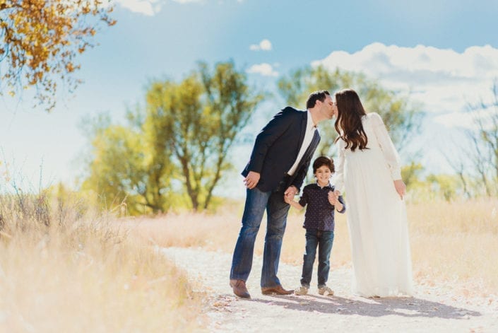 Family Maternity photo session in Denver Fall Foliage Trailhead | Colorado Lifestyle Photographer