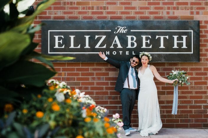 Elizabeth Hotel First Look Wedding Photo | Fort Collins Colorado Elopement Photographer