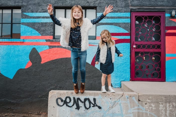 Family photo session in downtown RiNo Denver | Colorado Lifestyle Photographer