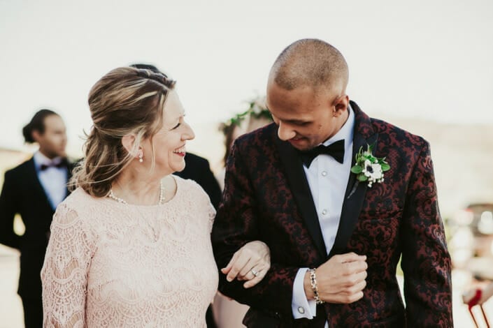 Wedding Ceremony Groom with Mom | Denver Colorado Elopement Photographer