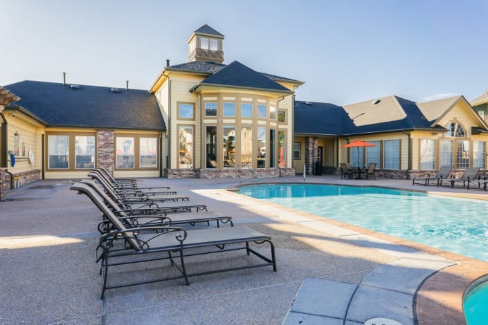 Clubhouse Outdoor Pool Photo | Colorado Real Estate Photographer