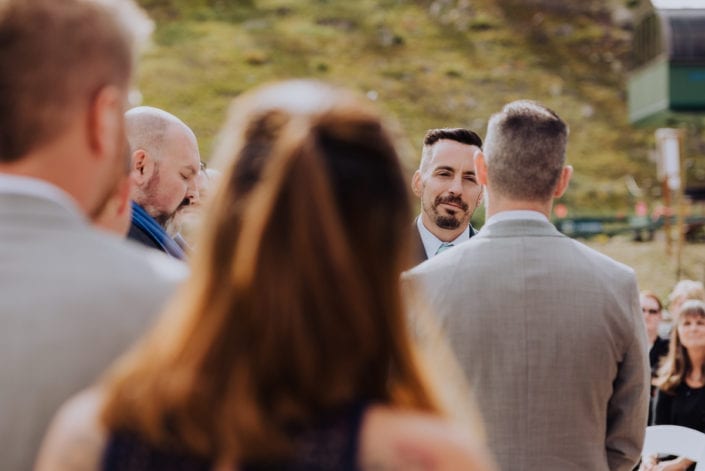 Mountain Same-sex Summer Wedding Portrait | Colorado Elopement Photographer