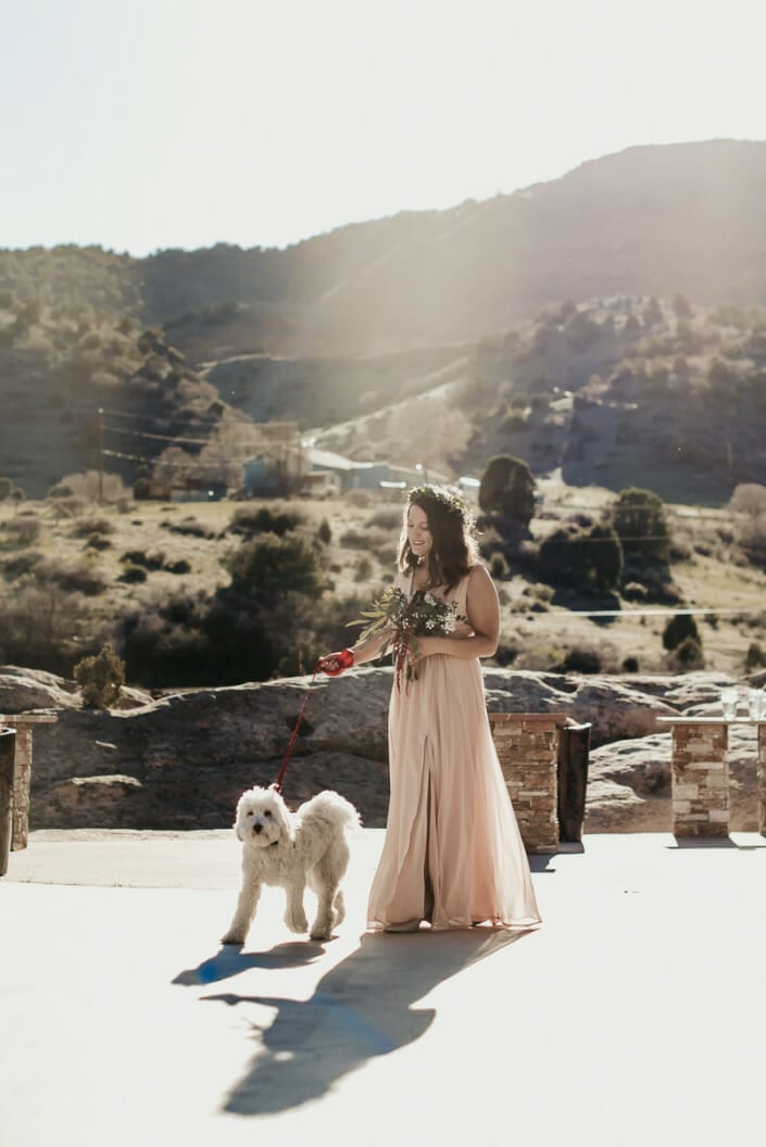 Wedding Ceremony with Dog | Denver Colorado Elopement Photographer