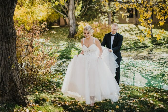 First Look Wedding Portrait | Boulder Colorado Elopement Photographer