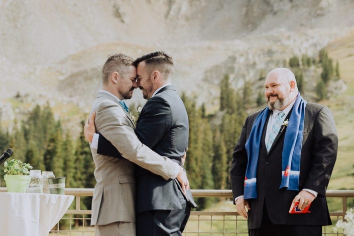 Mountain Same-sex Summer Wedding Portrait | Colorado Elopement Photographer