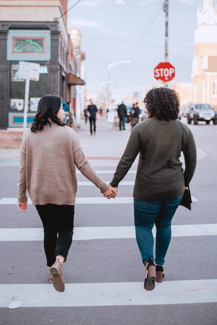 Same sex engagement photo session in downtown RiNo Denver | Colorado LGBTQ friendly photographer