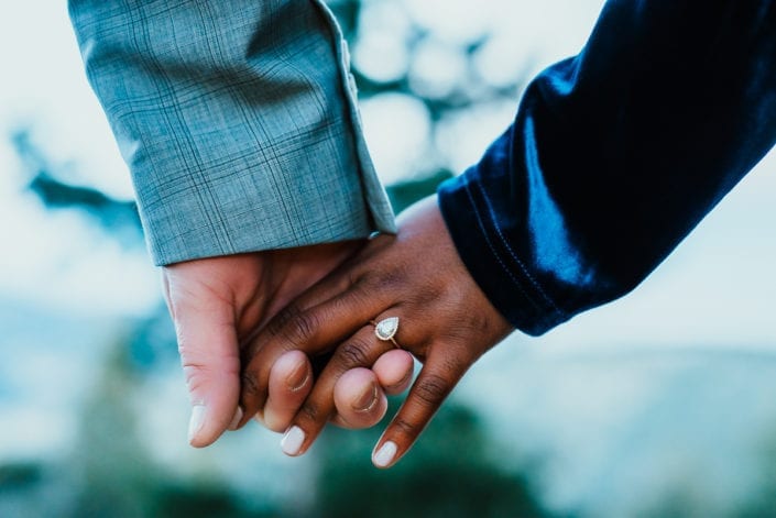 Romantic Ring Mountain Engagement Picture at Sunset Dusk | Denver & Boulder Elopement Photographer