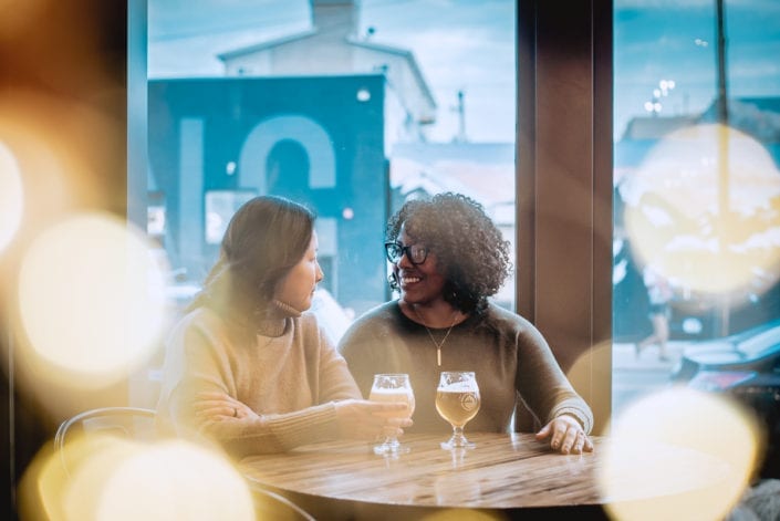 Same sex engagement photo session in downtown RiNo Denver | Colorado LGBTQ friendly photographer