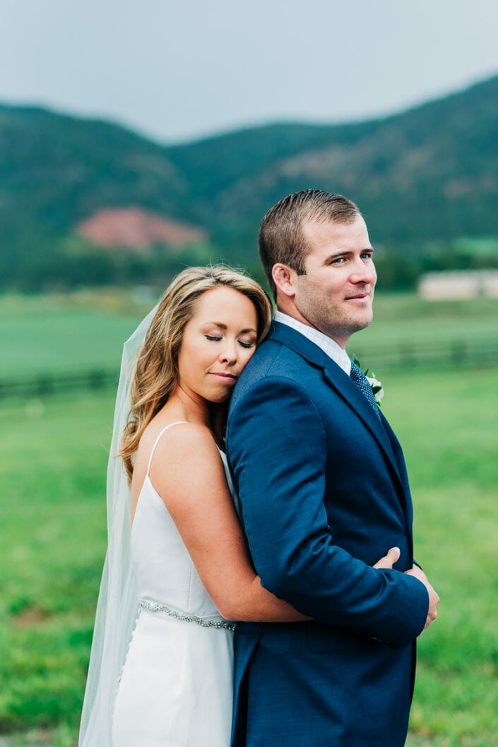 First Look on Wedding Day | Larkspur Colorado Elopement Photographer