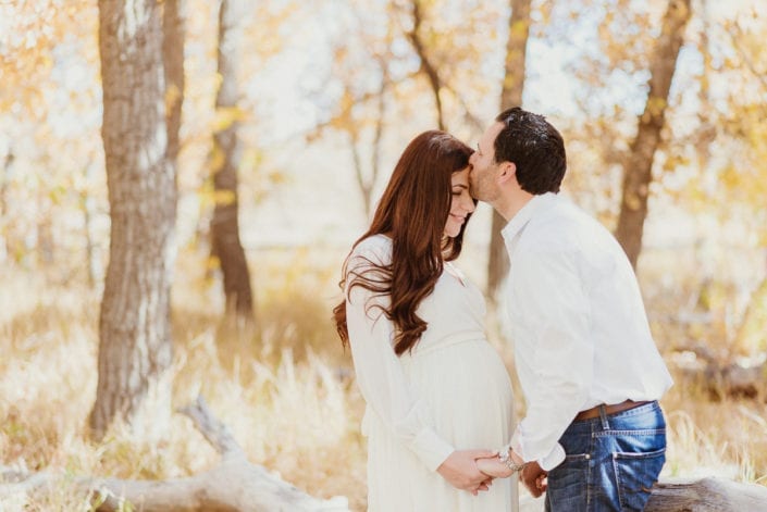 Family Maternity photo session in Denver Fall Foliage Trailhead | Colorado Lifestyle Photographer