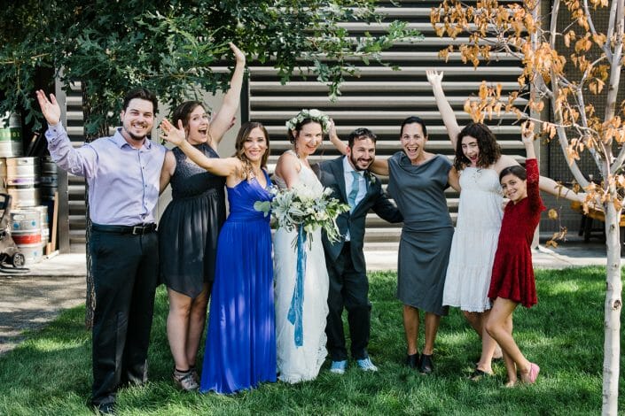 Urban Wedding Party Portraits Photo | Fort Collins Colorado Elopement Photographer