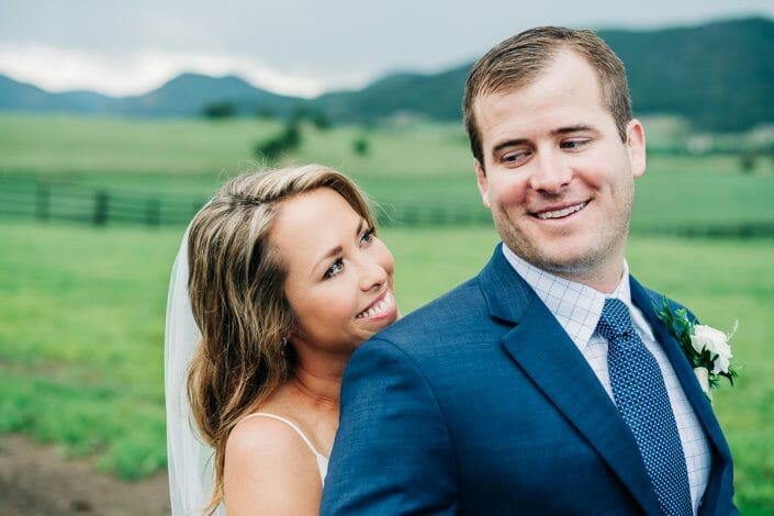 First Look on Wedding Day | Larkspur Colorado Elopement Photographer