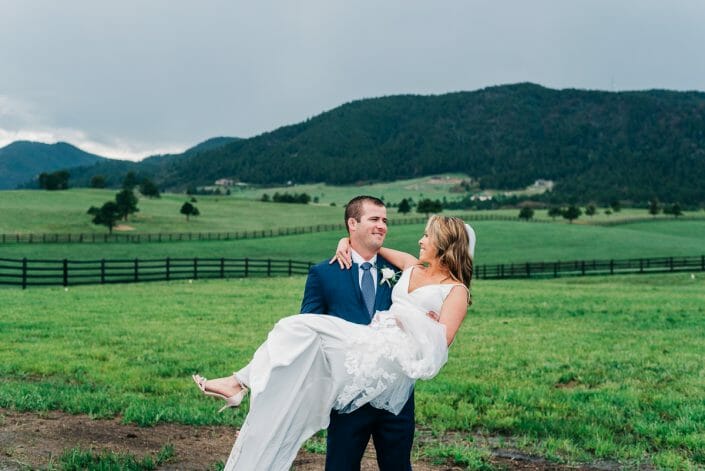 First Look on Wedding Day | Larkspur Colorado Elopement Photographer