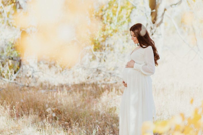 Family Maternity photo session in Denver Fall Foliage Trailhead | Colorado Lifestyle Photographer