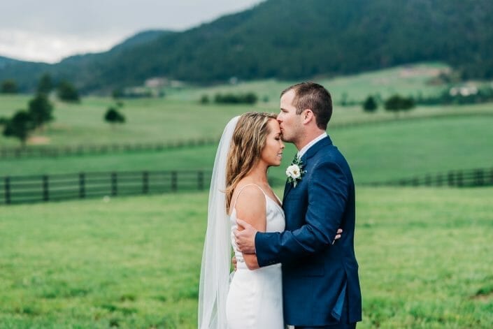First Look on Wedding Day | Larkspur Colorado Elopement Photographer