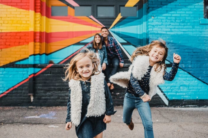 Family photo session in downtown RiNo Denver | Colorado Lifestyle Photographer