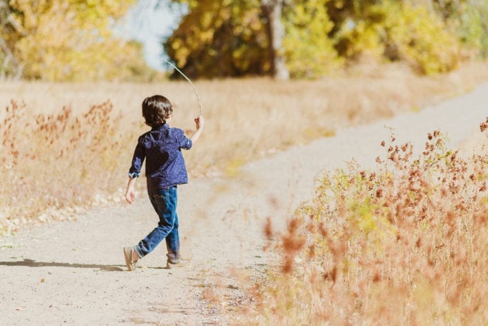 Family photo session in Denver Fall Foliage Trailhead | Colorado Lifestyle Photographer