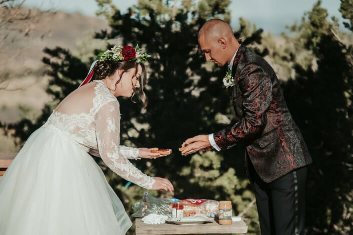 Wedding Ceremony PB&J | Denver Colorado Elopement Photographer