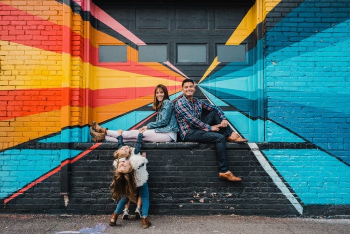 Family photo session in downtown RiNo Denver | Colorado Lifestyle Photographer