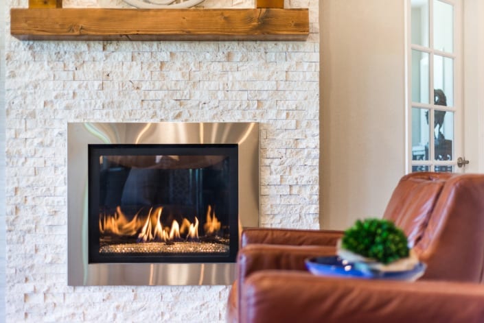 Modern Fireplace Photo | Colorado Real Estate Photographer