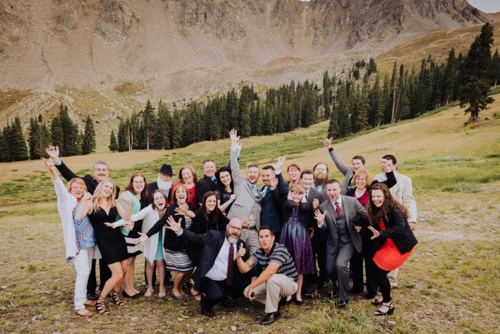 Mountain Summer Wedding Reception Party | Colorado Elopement Photographer