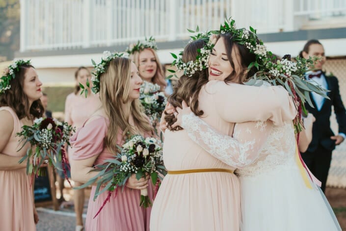 Wedding After Ceremony Hugs | Denver Colorado Elopement Photographer