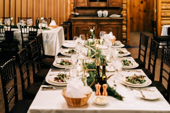Denver winter wedding photographer documents bridal party in snow