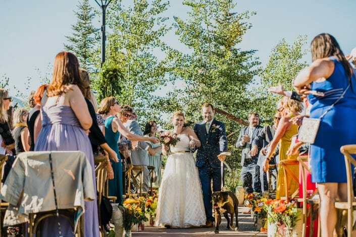 Romantic Mountain Full Sun Wedding Ceremony | Denver Colorado Elopement Photographer