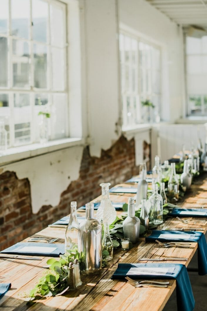 Urban Wedding Decor and Food Photo | Denver Colorado Elopement Photographer