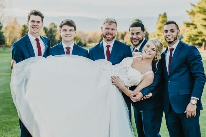 Wedding Portrait on Golf Course | Boulder Colorado Elopement Photographer