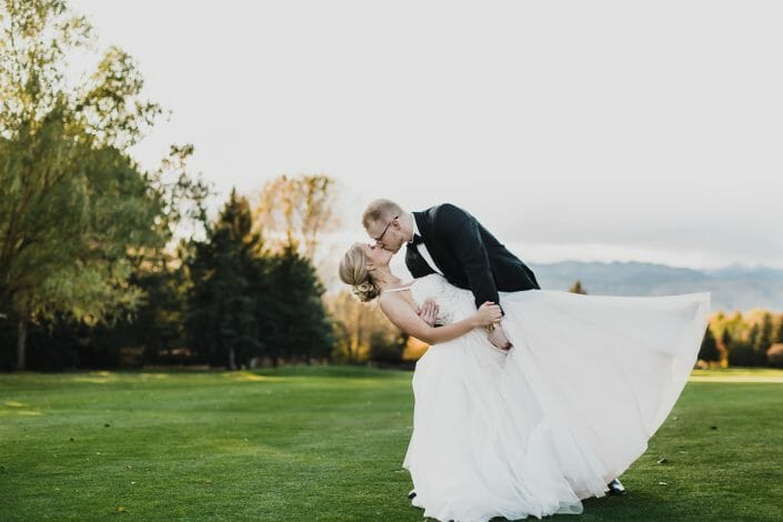 Wedding Portrait on Golf Course | Boulder Colorado Elopement Photographer