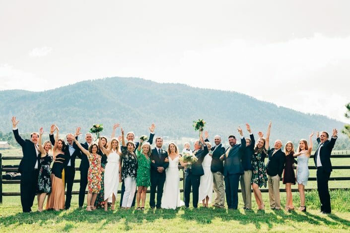 Wedding Ceremony at Spruce Mountain Ranch | Larkspur Colorado Elopement Photographer