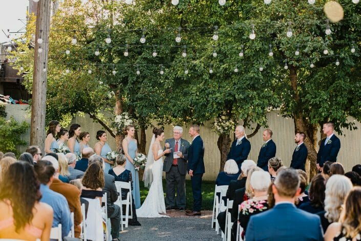 Urban Wedding Ceremony Photo | Denver Colorado Elopement Photographer