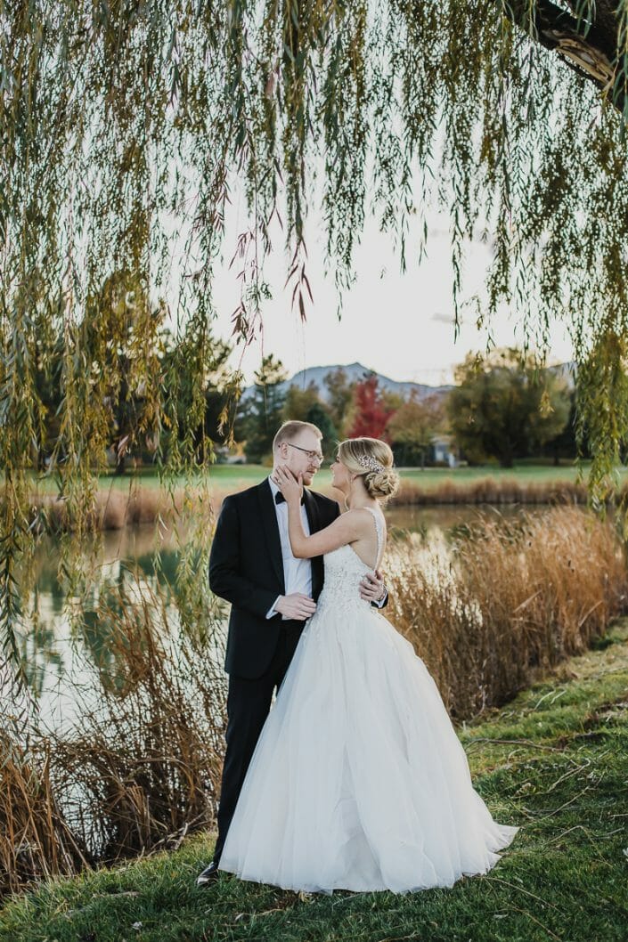 Wedding Portrait on Golf Course | Boulder Colorado Elopement Photographer