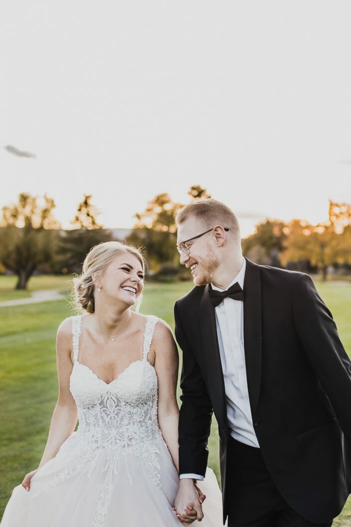 Wedding Portrait on Golf Course | Boulder Colorado Elopement Photographer