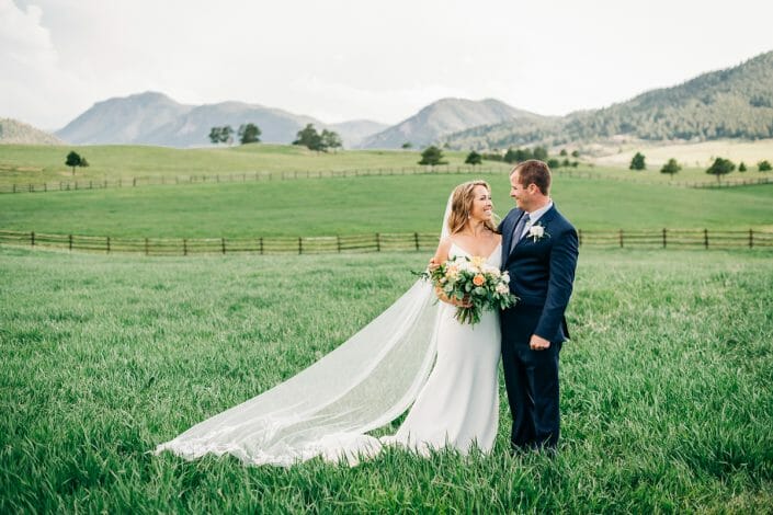 Wedding Portraits at Spruce Mountain Ranch | Larkspur Colorado Elopement Photographer