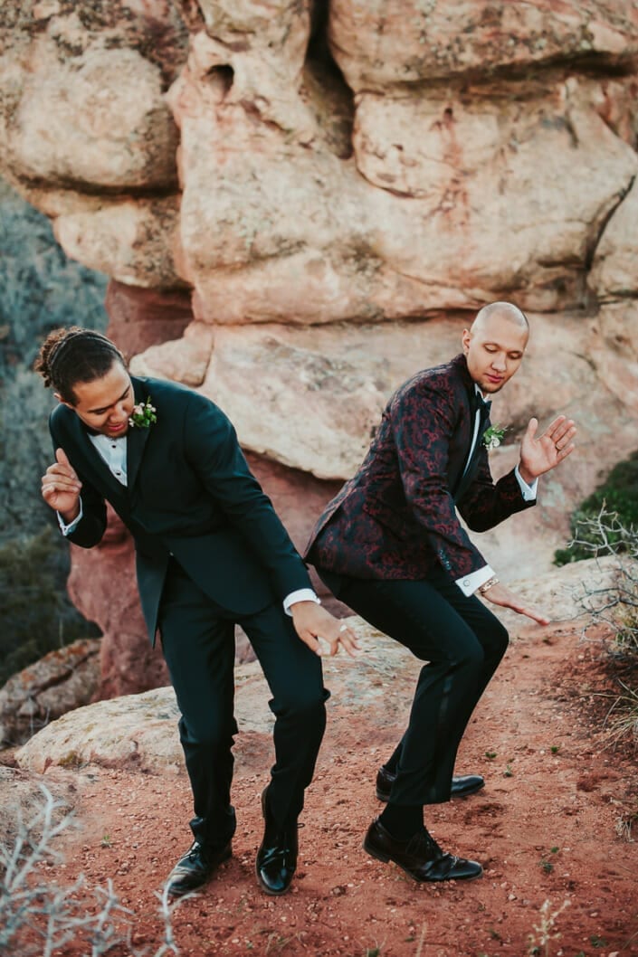 Wedding Groom with Groomsmen | Denver Colorado Elopement Photographer