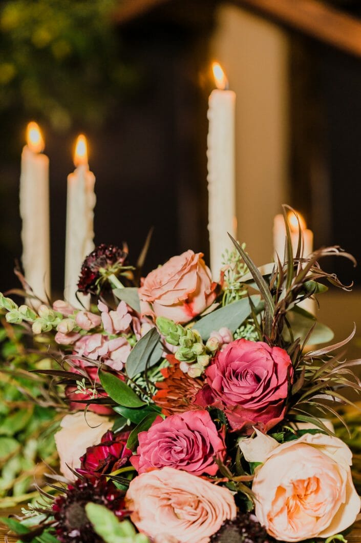 Romantic Mountain Wedding Reception | Denver Colorado Elopement Photographer