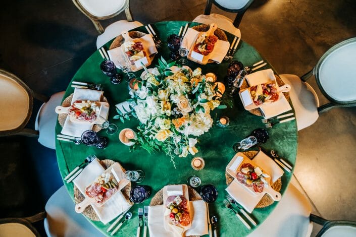 Wedding Decor and Food at Spruce Mountain Ranch | Larkspur Colorado Elopement Photographer