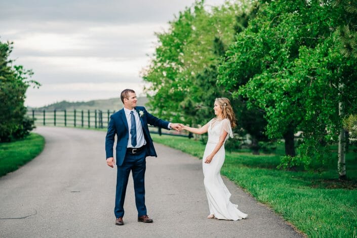 Wedding Portraits at Spruce Mountain Ranch | Larkspur Colorado Elopement Photographer